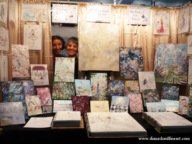 Diana Shaul Fine Art market stall